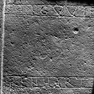 Namensinschrift? auf Sandsteinplatte 