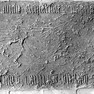 Sterbeinschrift auf der Grabplatte des Kaplans Ulrich Gerstner