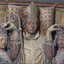 Tumbenplatte des Erzbischofs Siegfried III. von Eppstein, Detail oben