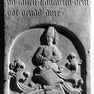 Sterbeinschrift auf der Wappengrabplatte des Peter von Castell Franncöysch