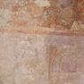 Werden, St. Ludgerus, Nischengewölbe im südlichen Seitenschiffs des Westteils der Kirche, Wandmalereien, Ausschnitt (M. 10. Jh.)