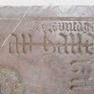 Wappengrabplatte für den Holzpropst Hans Forster (Farster) von der Tann