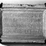 Inschriftentafel mit Nennung des Vornbacher Priors Georg Schmelzl