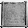 Linzenshäuschen, Inschriftstein mit Marienguß (2. Viertel 15. Jh.)