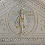 St. Andreas, Stuckdekoration, Decke im östlichen Seitenschiff, 5. Joch, Inschrift Vi,5 D