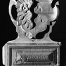 St. Marien, Pfosten der Taufanlage, Vorderseite, Detail (1592)