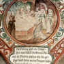 Bibelzitate als Wandmalereiinschriften im Mittelschiff 