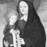 Tafelbild mit Anbetung der Muttergottes, Detail