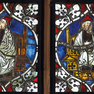 Glasmalerei im Ostfenster des südlichen Chorseitenschiffes [2/5]