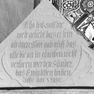 Grabinschrift für Hans Wolf von Schwarzenstein auf einem Epitaph
