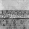 Domschatz Inv. Nr. 203, Antependium, Detail: Inschrift (2. H. 13. Jh.)