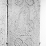 Sterbeinschrift für Barbara von Fraunberg, geb. von Thurn, auf einer figuralen Grabplatte