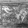 Dom, Karlsschrein (nach 1182-1215), Dachrelief: Jacobus erscheint Karl im Schlaf