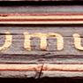Schwellbalken mit Inschrift