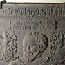 Detailansicht der Grabplatte des Christoph Wolf von Gudenberg in der ev.-luth. K. St. Christophorus [2/2]