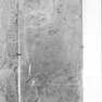 Wappenbeischriften mutmaßlich für Georg von Ruhstorf und seine beiden Ehefrauen, eine geb. Stäringer, und Magdalena, geb. Rasp, auf einer Wappengrabplatte