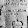 Sterbeinschrift auf der Wappengrabplatte der Barbara Sentlinger