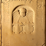Grabplatte eines Mädchens aus der Familie Roefsack, wohl Heilwich Roefsack