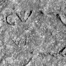 Felsblock (I), Detail mit Inschriften (A, B)