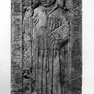 Sterbeinschrift für Abt Petrus Zistler auf einer figuralen Grabplatte
