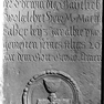 Sterbeinschrift auf der Priestergrabtafel des Martin Faber