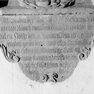 Grabinschrift für Sigmund Münch von Münchhausen auf dem Fragment eines Epitaphs