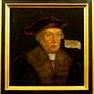 Marienbibliothek, Porträtgemälde des Kardinals Albrecht von Brandenburg (2. D. 16. Jh.)