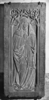 Bild zur Katalognummer 174: Grabplatte der Katharina Feyst mit nachgetragenem Sterbevermerk für Maria Feist