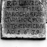 Bauinschrift des Laurentius Trieb