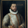 Namensbeischriften auf Gemälden Graf Georgs III. von Erbach und seiner Frau Anna, geborene Gräfin zu Solms.