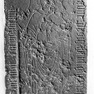 Sterbeinschrift auf dem Fragment der Grabplatte des Gabriel Glesein
