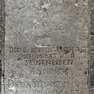 Grabplatte für Lorenz Blome, Joachim Kat und Paul Kleingarn