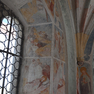 Reste von Bildbeischriften zu Ausmalungen der Brunnenkapelle (Silvesterlegende)