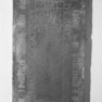 Grabplatte Jodokus Hußner mit Nachbestattungsinschrift Abraham Sautter