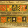 Gemälde mit Wappen der ulmischen Vögte und Pfleger zu Geislingen, aus Geislingen?