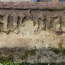 Fragment einer Grabplatte für eine nicht mehr identifizierbare Verstorbene