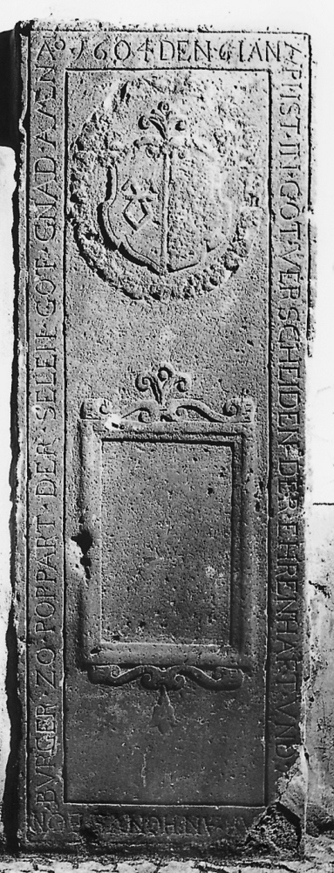 Bild zur Katalognummer 280: Grabplatte des Bopparder Bürgers Anthonius Bon