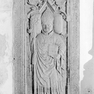 Sterbeinschrift für den Abt Johannes Pluer auf einer figuralen Grabplatte