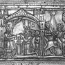 Dom, Karlsschrein (nach 1182-1215), Dachrelief: Wunder der blühenden Dornenkrone