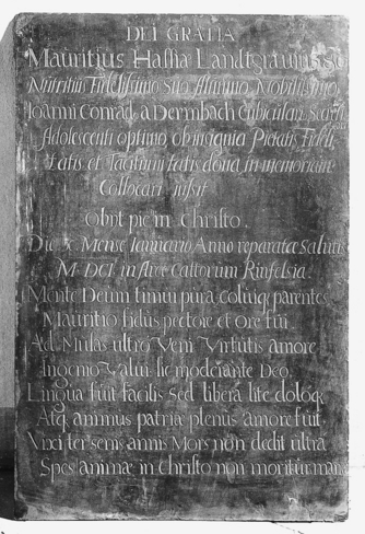 Bild zur Katalognummer 272: Fragmentarisches Epitaph für Johann Conrad von Dermbach