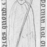 Grabplatte des Abtes Matthias; Zeichnung (Generallandesarchiv Karlsruhe 229, Nr. 33112)