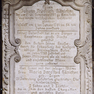 Sandsteinerne Grabplatte des Johann Friedrich Haenichen in der Stobenstr. 18