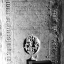 Grabinschrift für den Ratsbürger Christoph Voytl auf der Grabplatte für Stephan Aspenhauser (Nr. 472), an der Nordwand zwölfte Platte von Westen neben der Gedächtnistafel. Zweitverwendung der Platte.