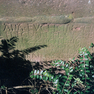 Inschrift auf einer Rollwerktafel auf der Grabplatte des Sebastian Fuchs und seiner Frau Anna außen an der Westwand.