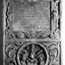 Grabtafel für Johann Sorhamer, im Nordflügel an der Nordwand im siebten Joch von Osten. Kalkstein.