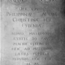 Grabplatte der Philippina Maria Christina Eyben in St. Stephani