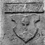 Quaderstein mit Wappen und Initialen des Wolf Puchleitner und Jahreszahl