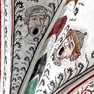 Malereien im Gewölbe des südlichen Seitenschiffs