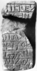 Bild zur Katalognummer 12: Grabstein einer Unbekannten mit der Silbe "dis" im Namensausklang