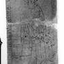 Sterbeinschrift für Heinrich auf einer figuralen Grabplatte